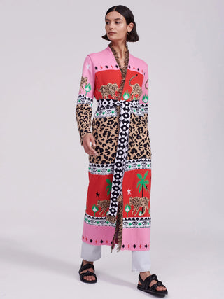 Leopardess Cotton Jacquard Duster