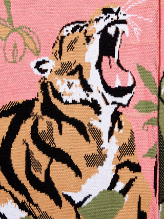 Roaring  Tiger Cotton Jacquard Duster